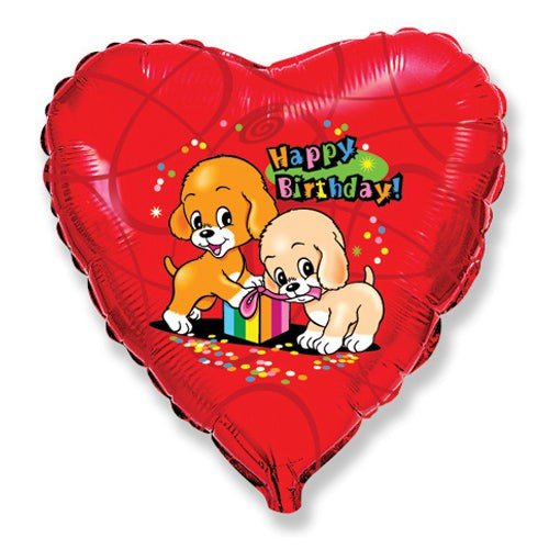 Foil Balloon Birthday Dogs 18 Inch