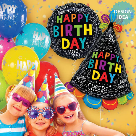 Birthday Doodles Foil Balloon