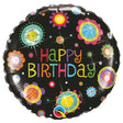 Birthday Foil Balloon Funky Dots 18 Inch