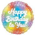 Foil Balloon Birthday Glitz 18 Inch