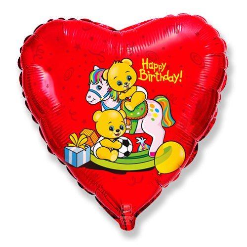 18 Inch Birthday Little Bears Foil Balloon