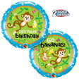 Birthday Foil Balloon Monkeys-Go Bananas