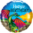 Birthday Mythical Dragon Foil Balloon