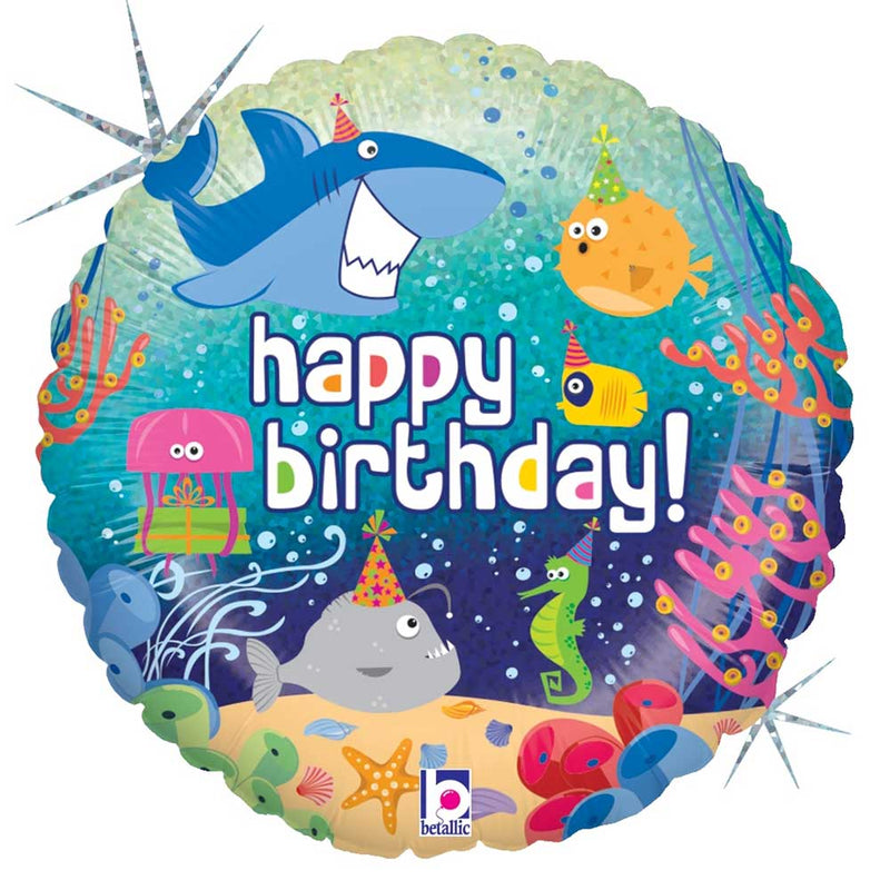 Foil Balloon Birthday Ocean