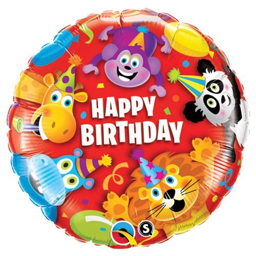 Birthday Party Animals Foil Balloon