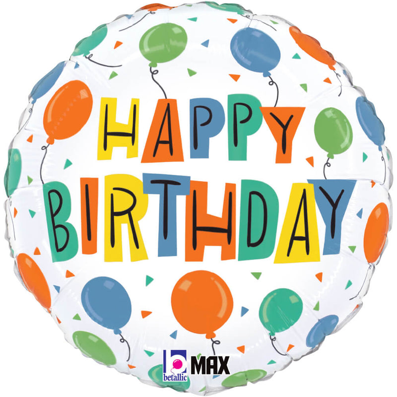 Birthday Party Foil Balloon 18 Inch