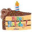 Birthday Slice of Cake Foil Balloon