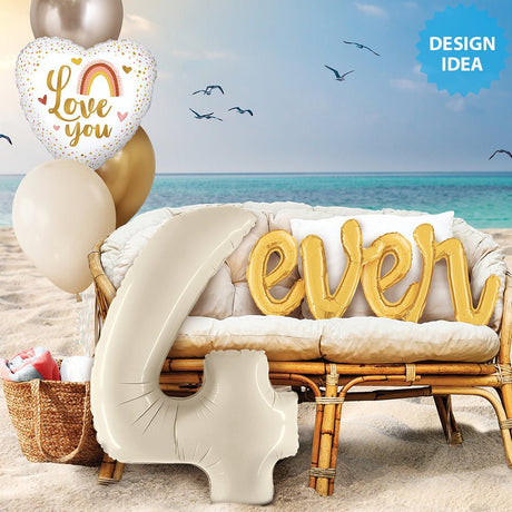 Foil Balloon Boho Love You 18 Inch