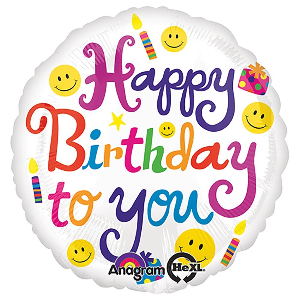 Foil Balloon Birthday To You 18 Inch