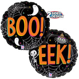 Halloween Foil Balloon 18 Inch BOO EEK!