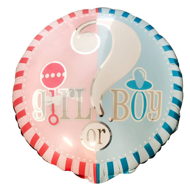 Gender Reveal Foil Balloon 18 Inch