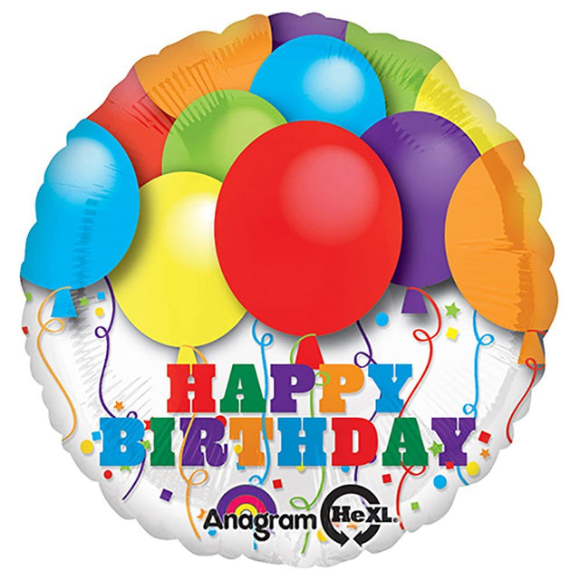 Birthday Foil Balloon 18 Inch Bright Balloons