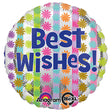 Foil Balloon Bright Best Wishes 18 Inch