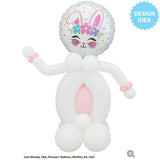 Bunny Face Foil Balloon 18 Inch