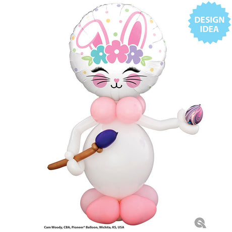 Bunny Face Foil Balloon 18 Inch