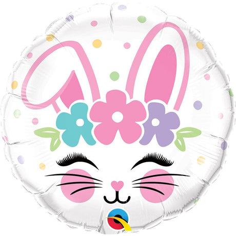 Bunny Face Foil Balloon 18 Inch