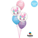 Bunny Face Foil Balloon 18 Inch