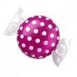 Foil Balloon 18 Inch Candy Wrapper Ends Purple Polka Dots