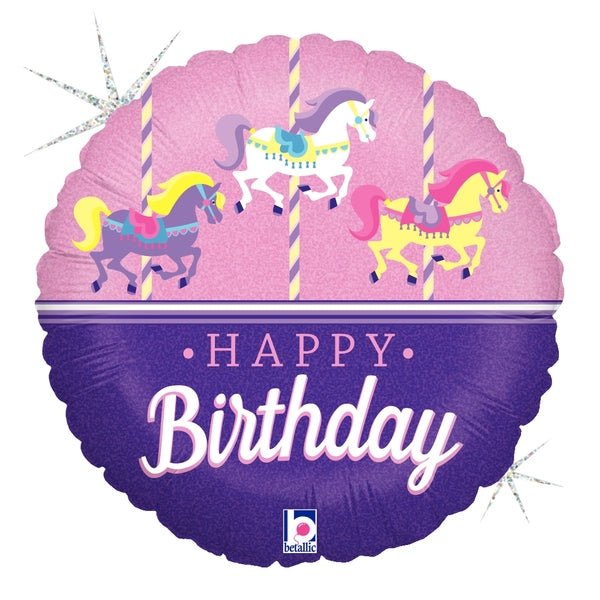 Foil Balloon Carousel Birthday