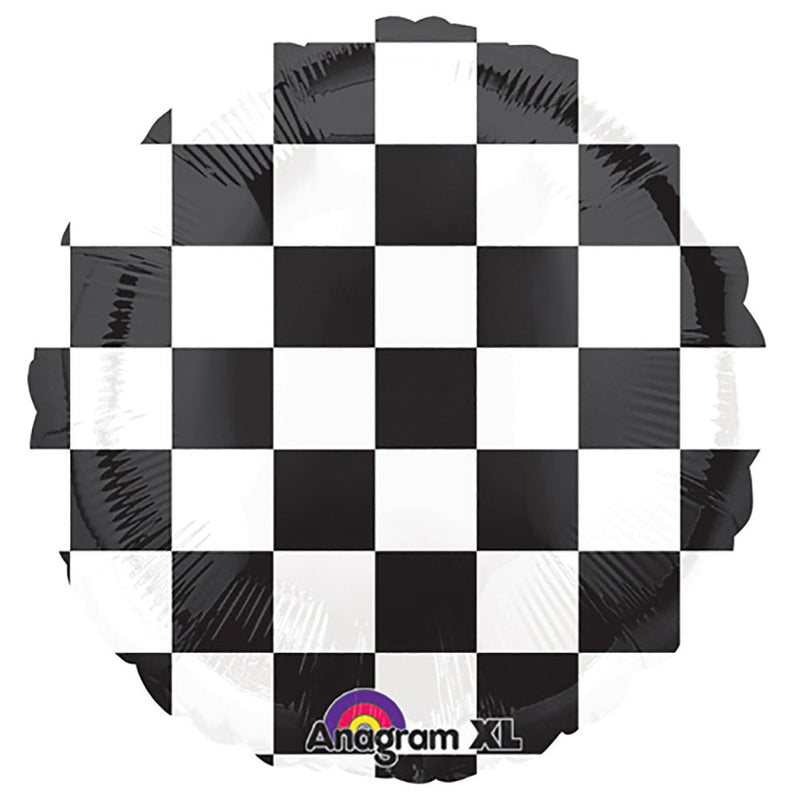 18 Inch Checkerboard Foil Balloon