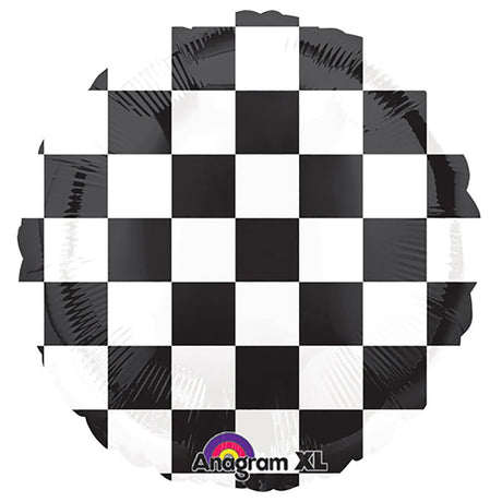 18 Inch Checkerboard Foil Balloon