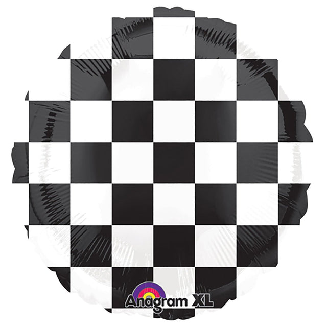 18 Inch Checkerboard Foil Balloon