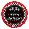 Foil Balloon Checkered Flag Birthday