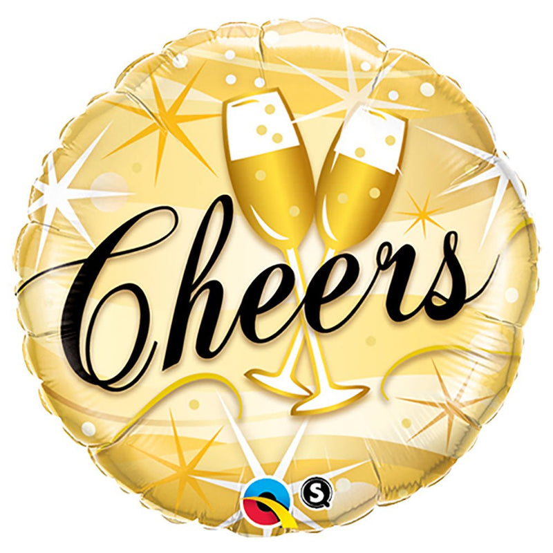 Foil Balloon Cheers Starbursts 18 Inch