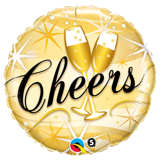 Foil Balloon Cheers Starbursts 18 Inch