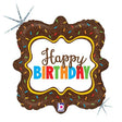 Foil Balloon Chocolate Sprinkles Birthday
