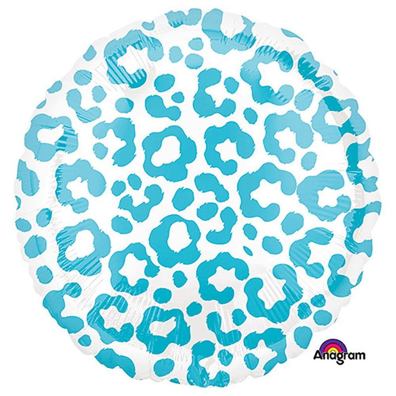 18 Inch Round Caribbean Cheetah Foil Balloon