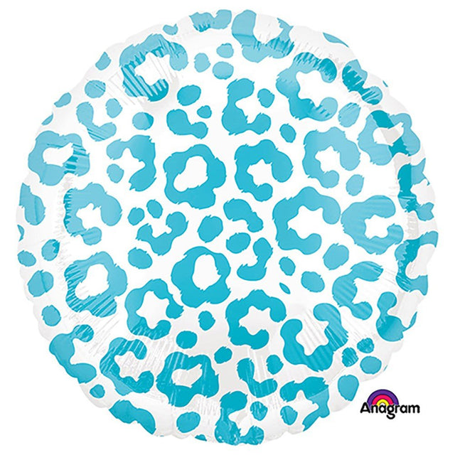 18 Inch Round Caribbean Cheetah Foil Balloon