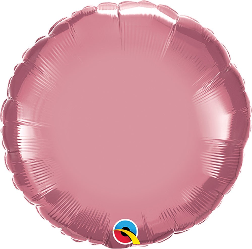 Foil Balloon 18 Inch Chrome Mauve