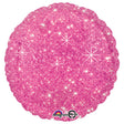 18 Inch Foil Balloon Faux Sparkle Hot Pink