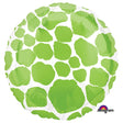 18 Inch Round Kiwi Giraffe Foil Balloon