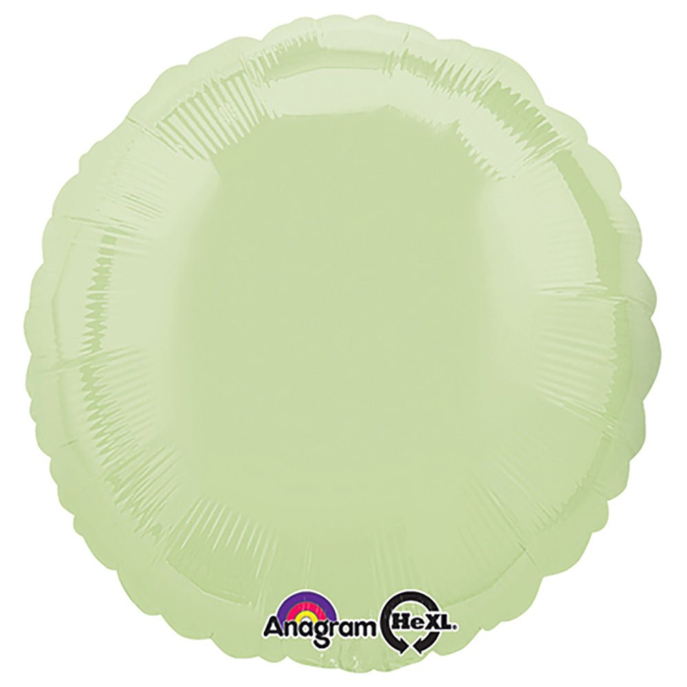 18 Inch Round Leaf Green Foil Balloon