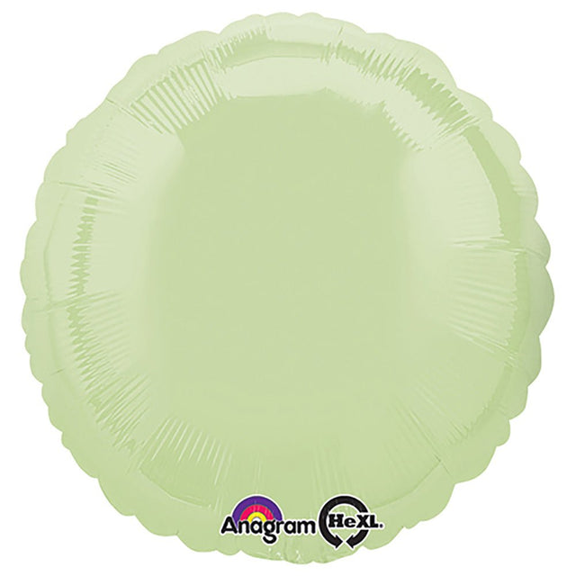 18 Inch Round Leaf Green Foil Balloon