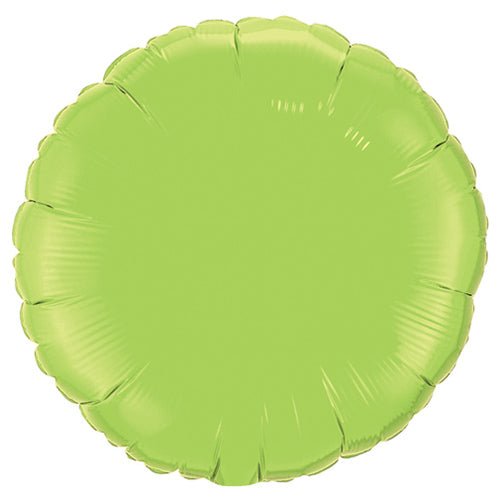 Foil Balloon 18 Inch Lime Green Circle