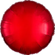 18 Inch Round Metallic Red Foil Balloon