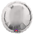 18 Inch Metallic Silver Foil Balloon