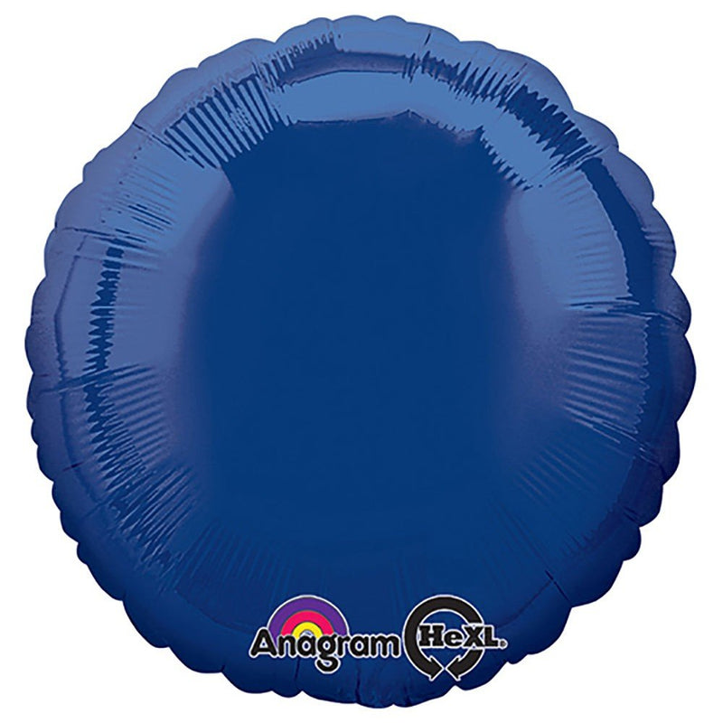 18 Inch Round Navy Blue Foil Balloon