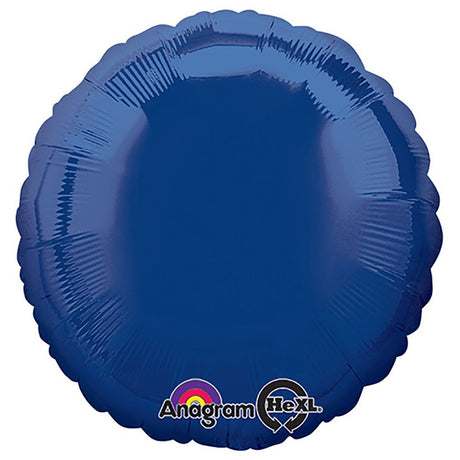 18 Inch Round Navy Blue Foil Balloon