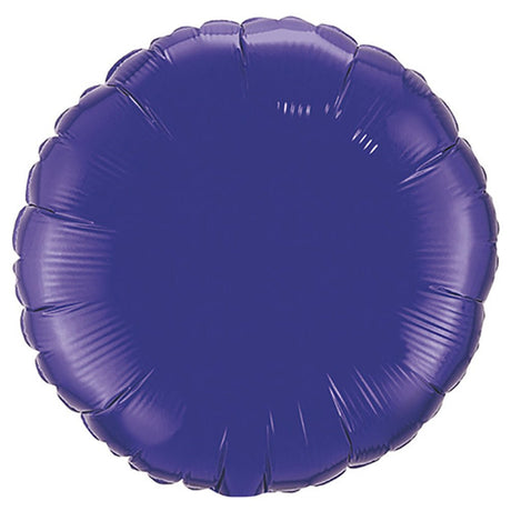 18 Inch Round Quartz Purple Foil Balloon