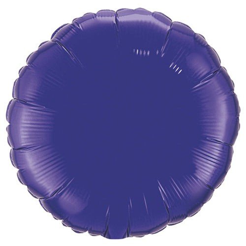 18 Inch Round Quartz Purple Foil Balloon