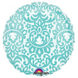 Foil Balloon 18 Inch Round Robins Egg Blue Tapestry