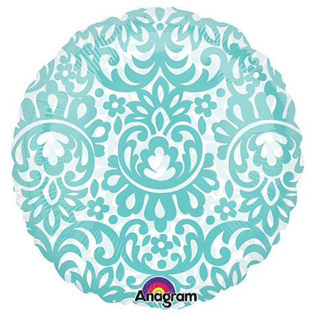 Foil Balloon 18 Inch Round Robins Egg Blue Tapestry