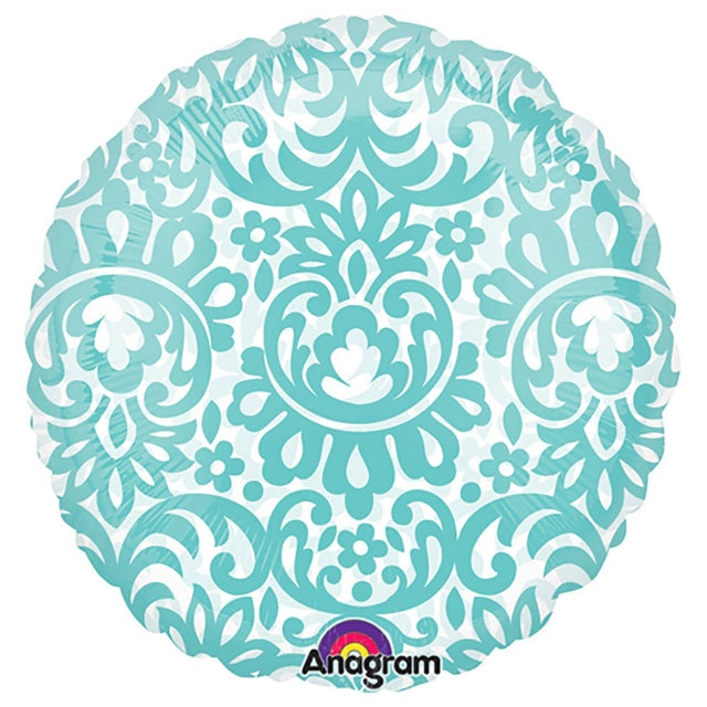 Foil Balloon 18 Inch Round Robins Egg Blue Tapestry