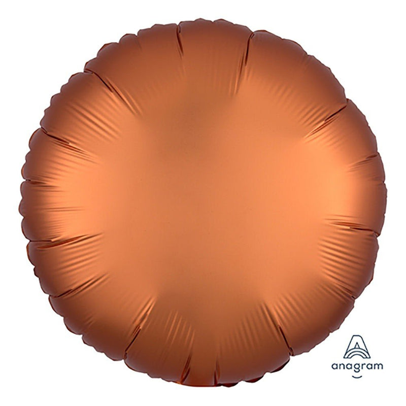 18 Inch Circle Satin Luxe Amber Foil Balloon