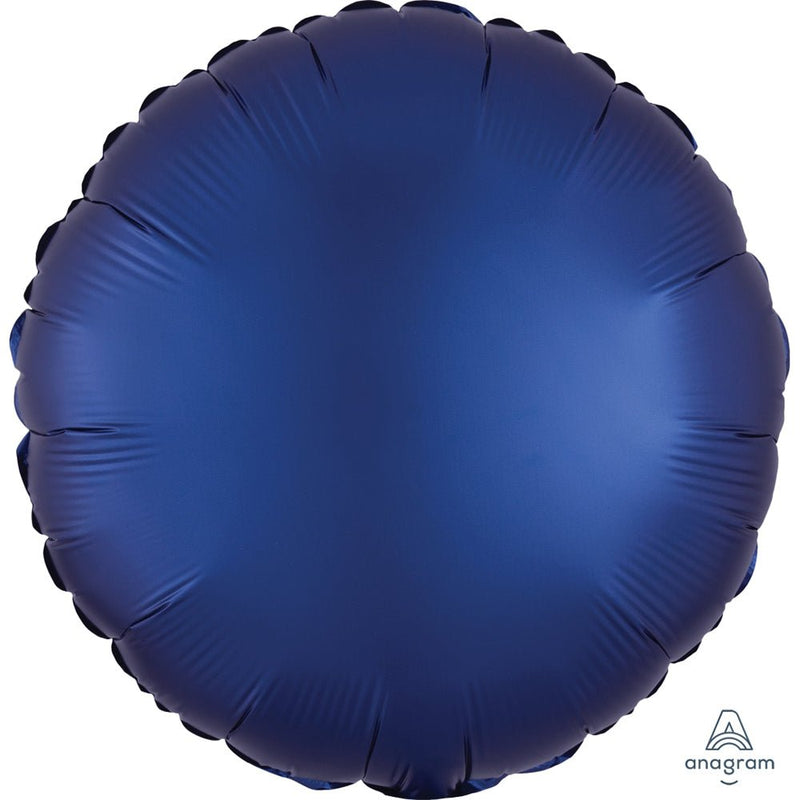 Foil Balloon 18 Inch Circle Satin Luxe Navy