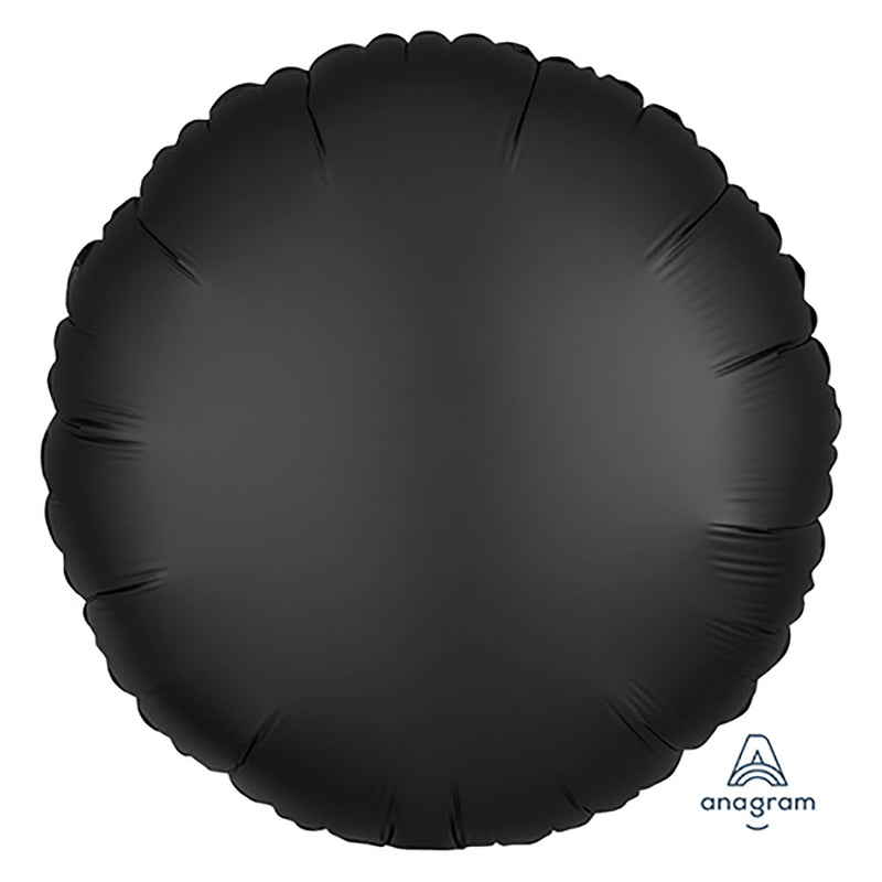 18 Inch Circle Satin Luxe Onyx Foil Balloon